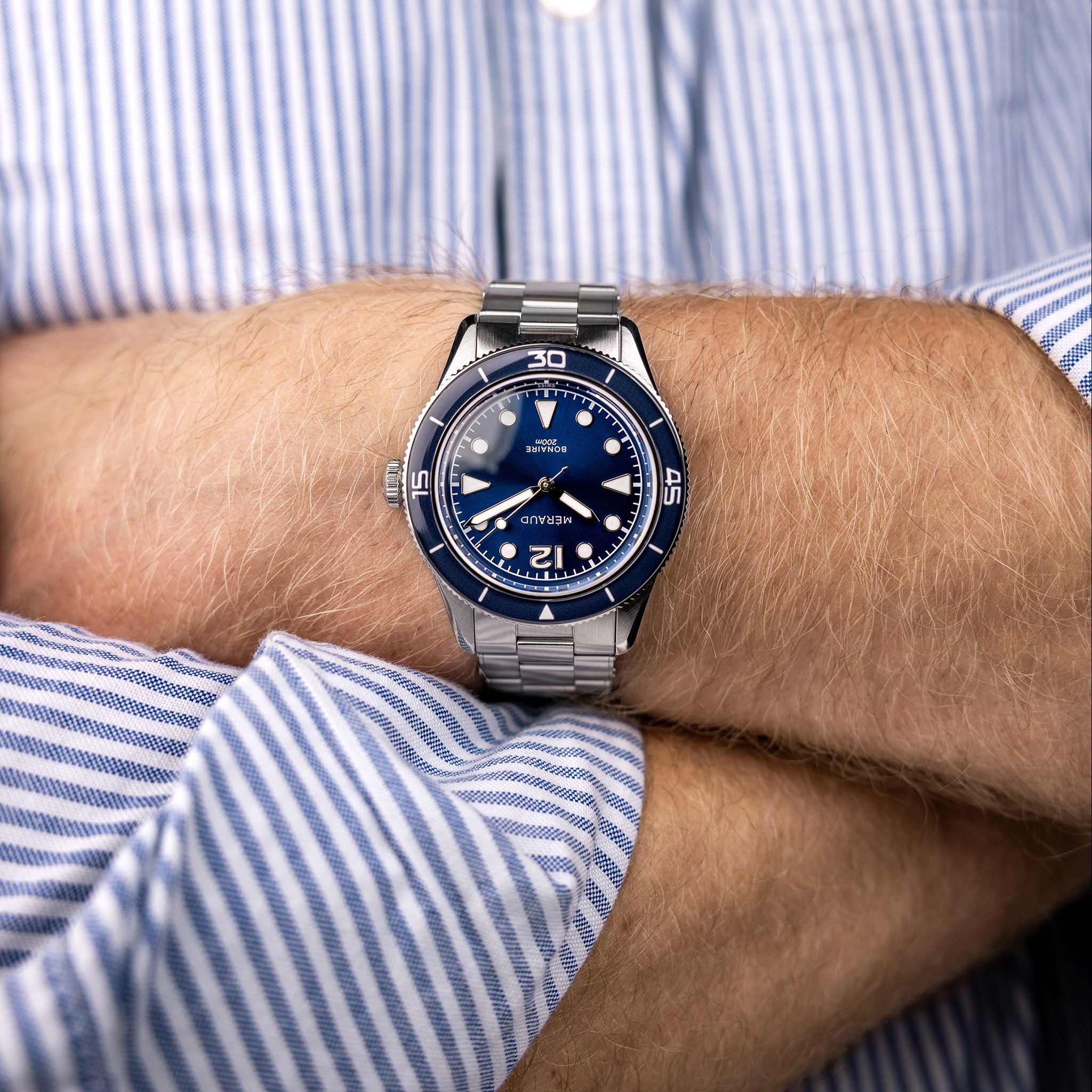 Stainless Steel Riveted Bracelet – meraud-watches